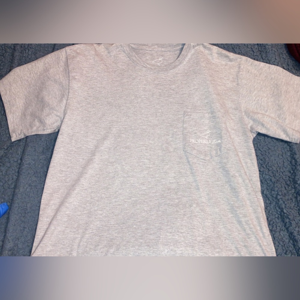 Grey Sized Medium Properly Tied T Shirt